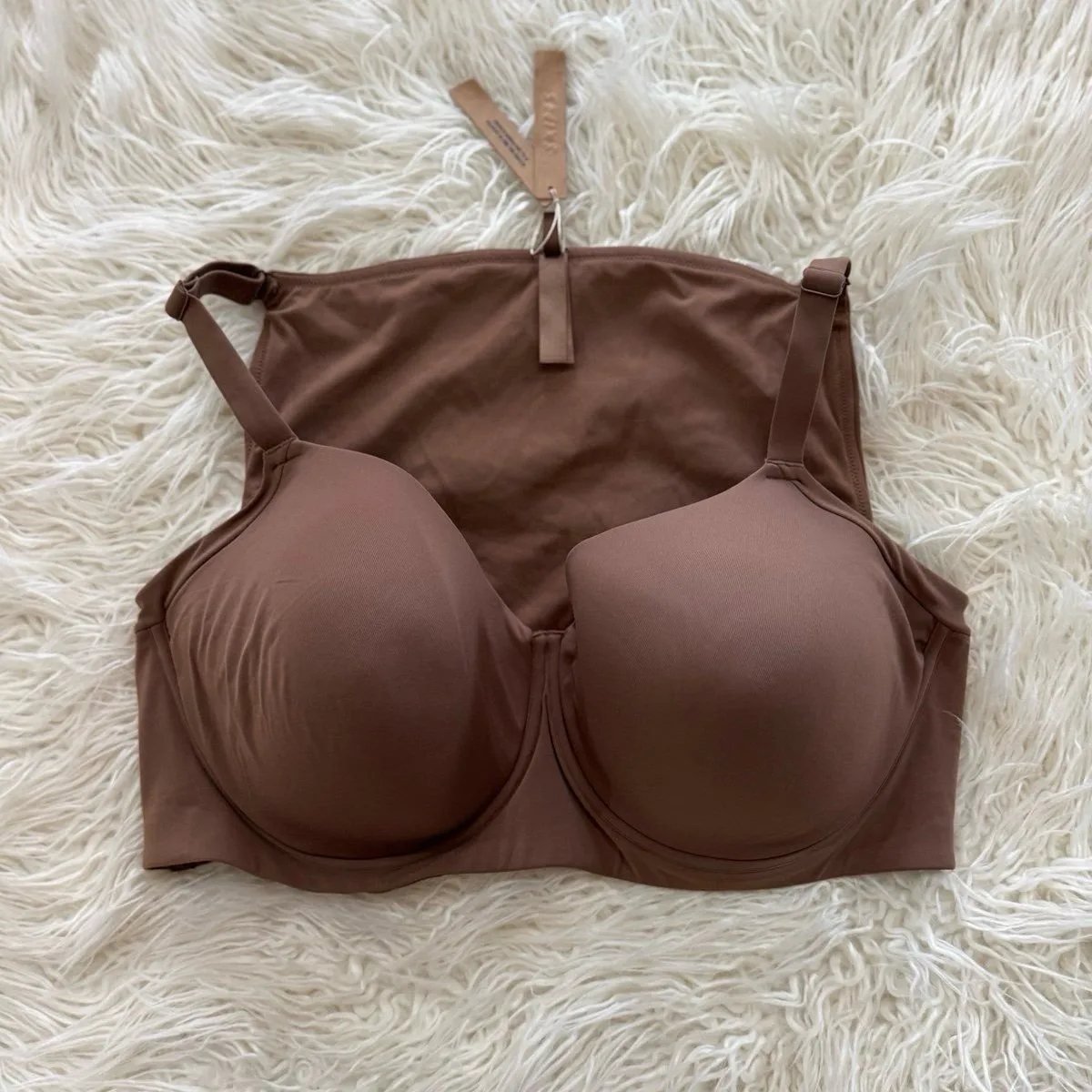 Skims Fits Everybody Back Smoothing Full Coverage Bra Jasper Size 44DDD - Image 3