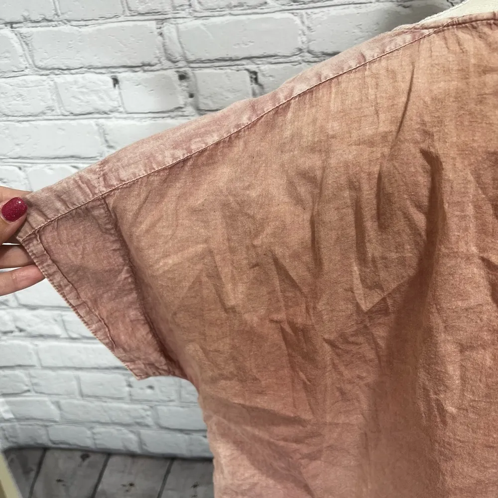 C&C California empire waist embroidered top size large - Image 7