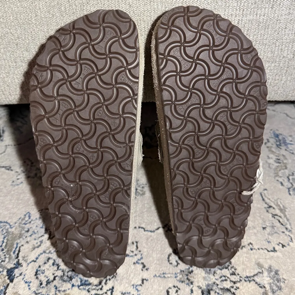 Birkenstock Boston Clogs Suede Taupe - Image 7