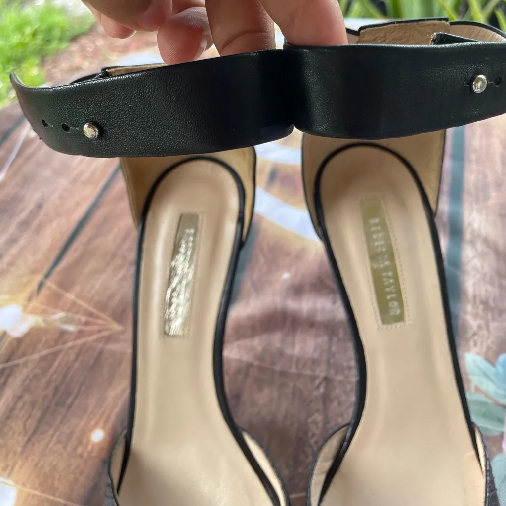 Rebecca Taylor Black Textured Heels - Image 10