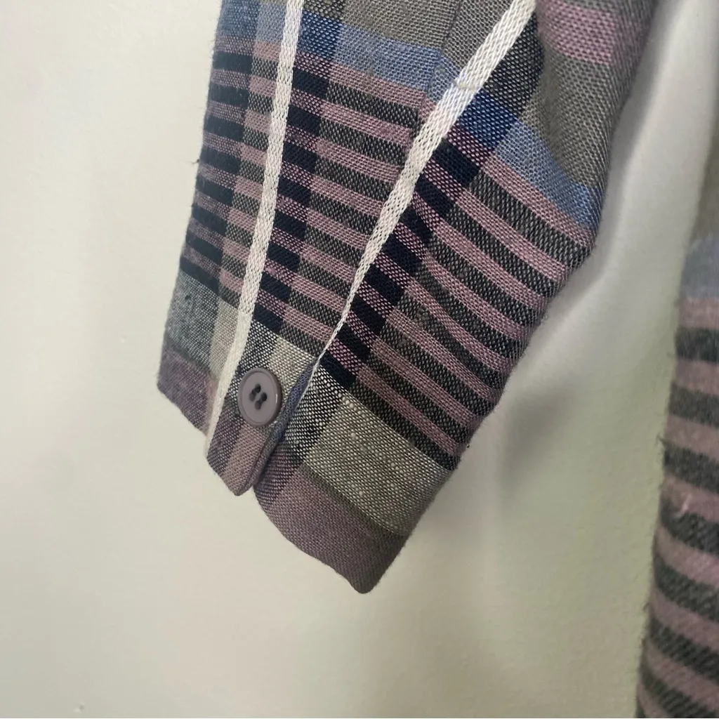 Vintage Prophecy Blazer Pleat Midi Skirt Set Plaid Sz 4 - Image 12