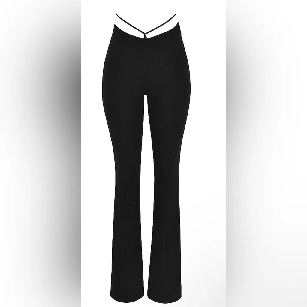 New! House of CB Layla Black V-Front Trousers Size XS‎ $149 - Image 7
