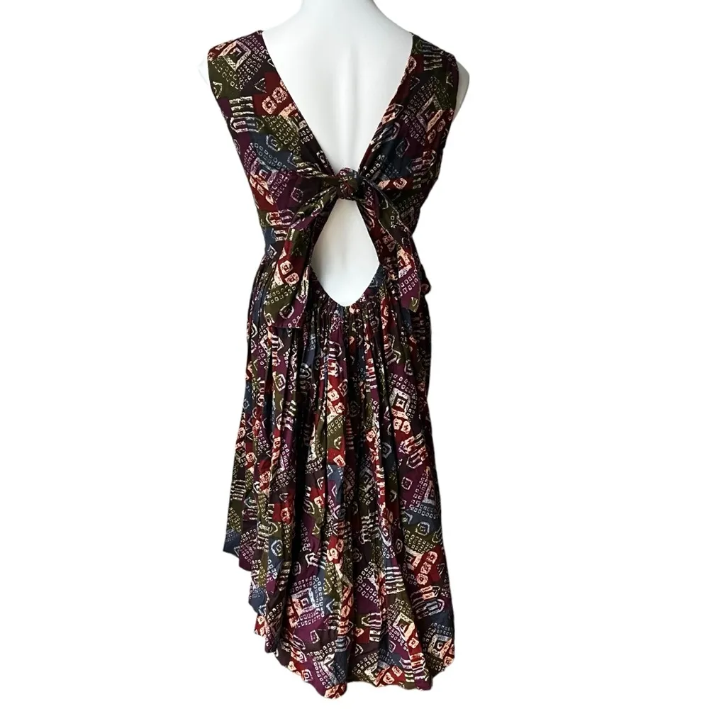 Peruvian Connection Open Back Sleeveless Dress, Sz M - Image 5