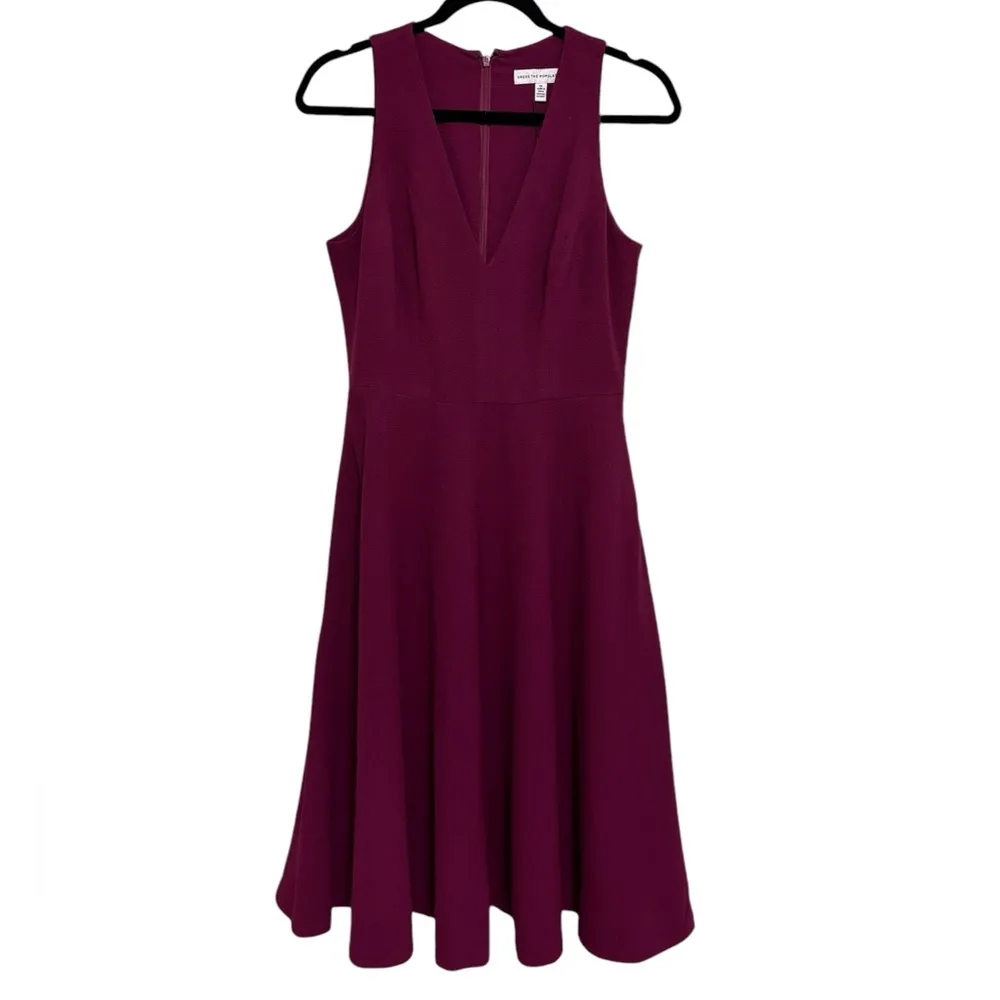 NWT Dress the Population Catalina Dress in Dark Magenta - Size M - Image 3