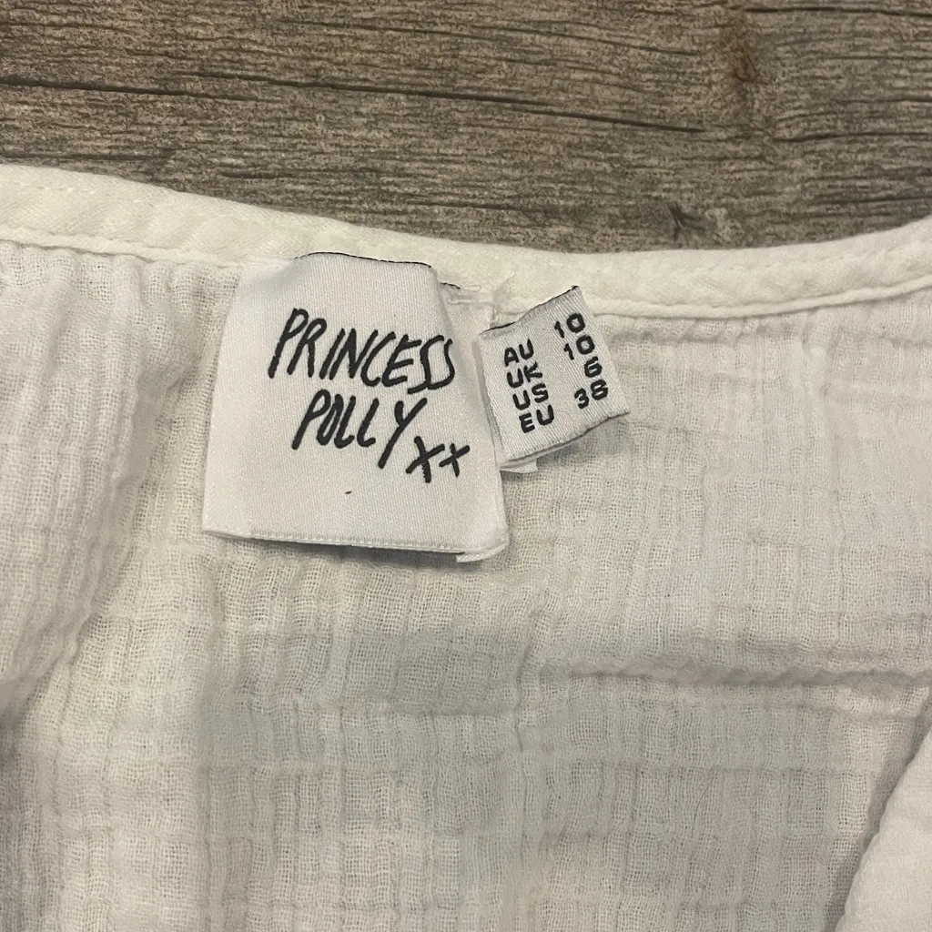 Princess Polly White Textured Top - Image 2