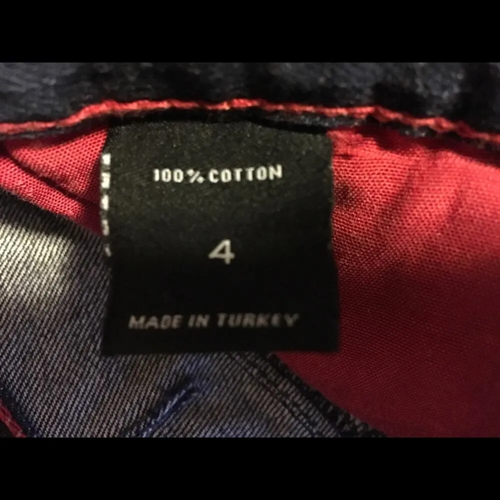 London Jean by VS Distressed Mini Skirt - Image 6