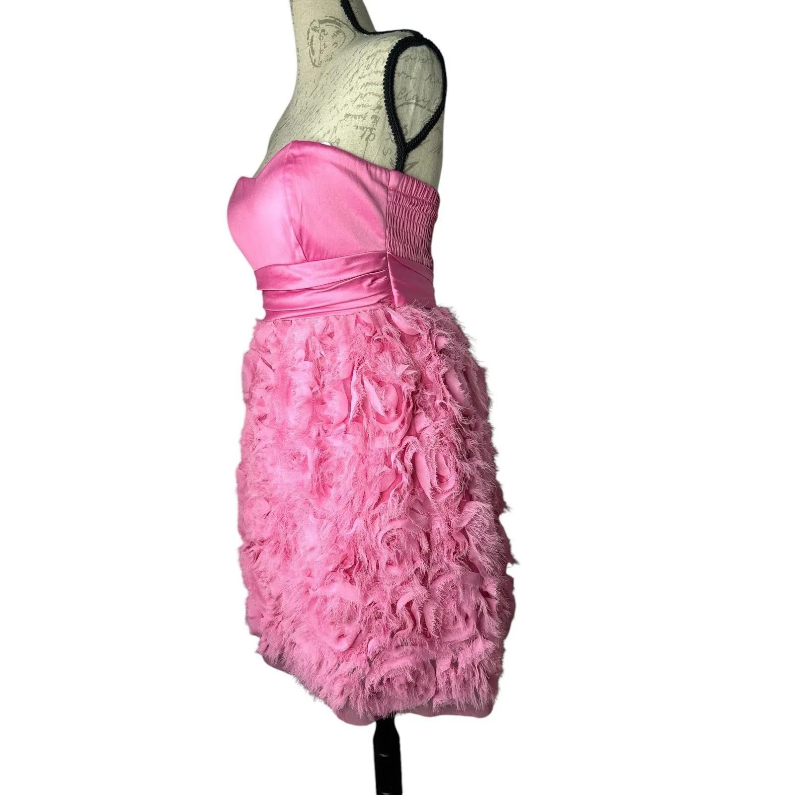 Women's XOXO Floral roses coral color‎ Party Dance Dress Sz 6 - Image 2