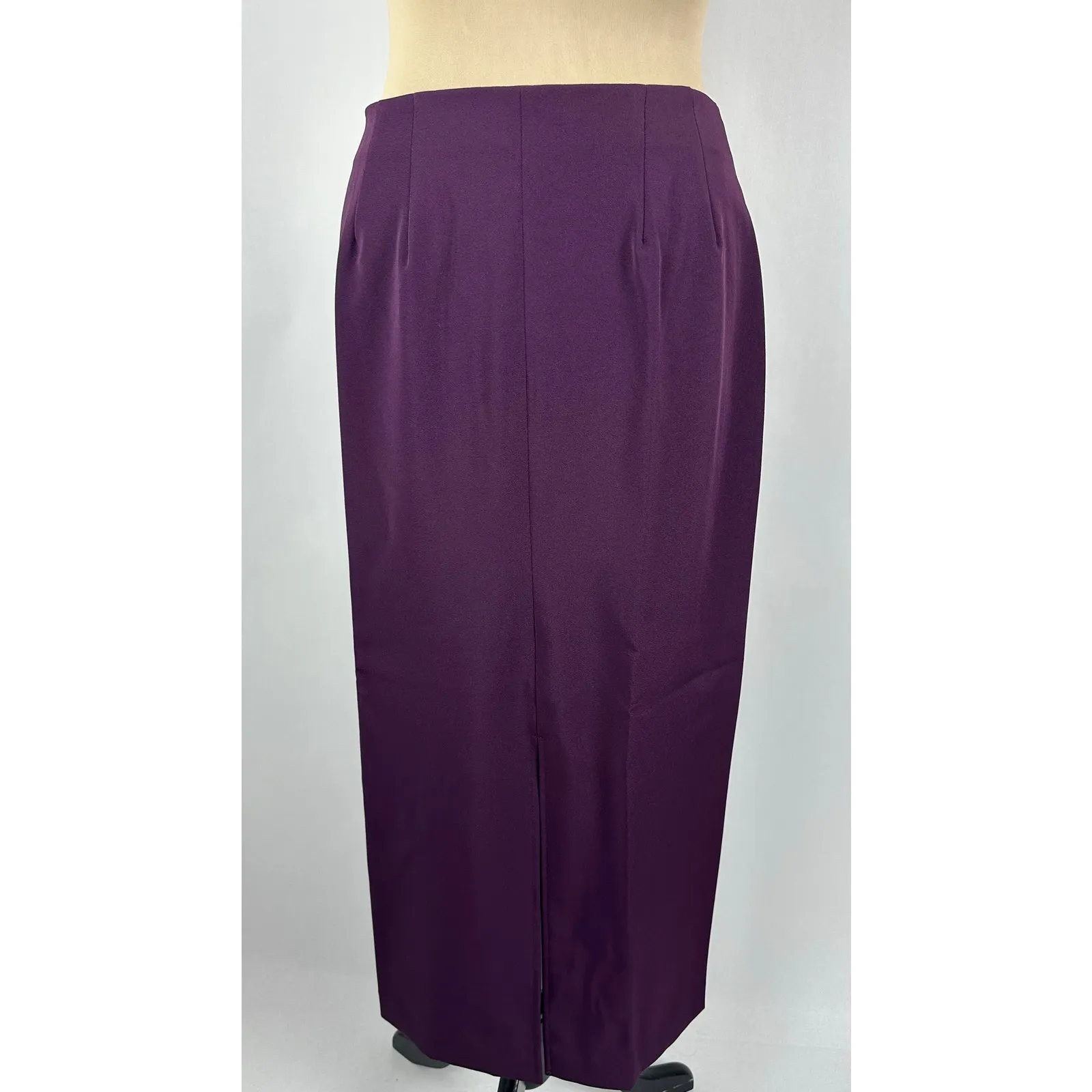 Vintage Size 8 Olivia Matthews Skirt Suit Set Plum Deep Purple Professional - Image 8