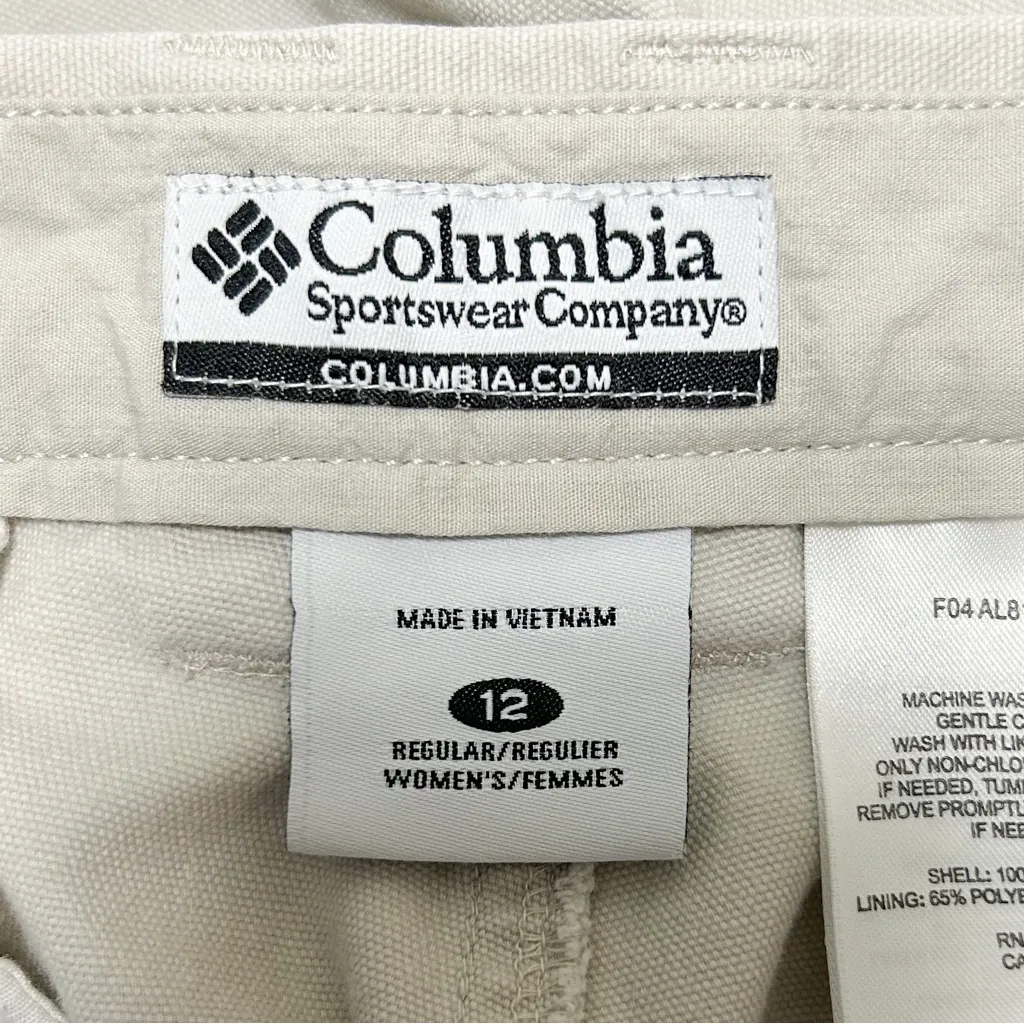 Columbia Ivory Beige Straight Leg Stonewashed Utility And Zipper Pocket Pants 12 - Image 8