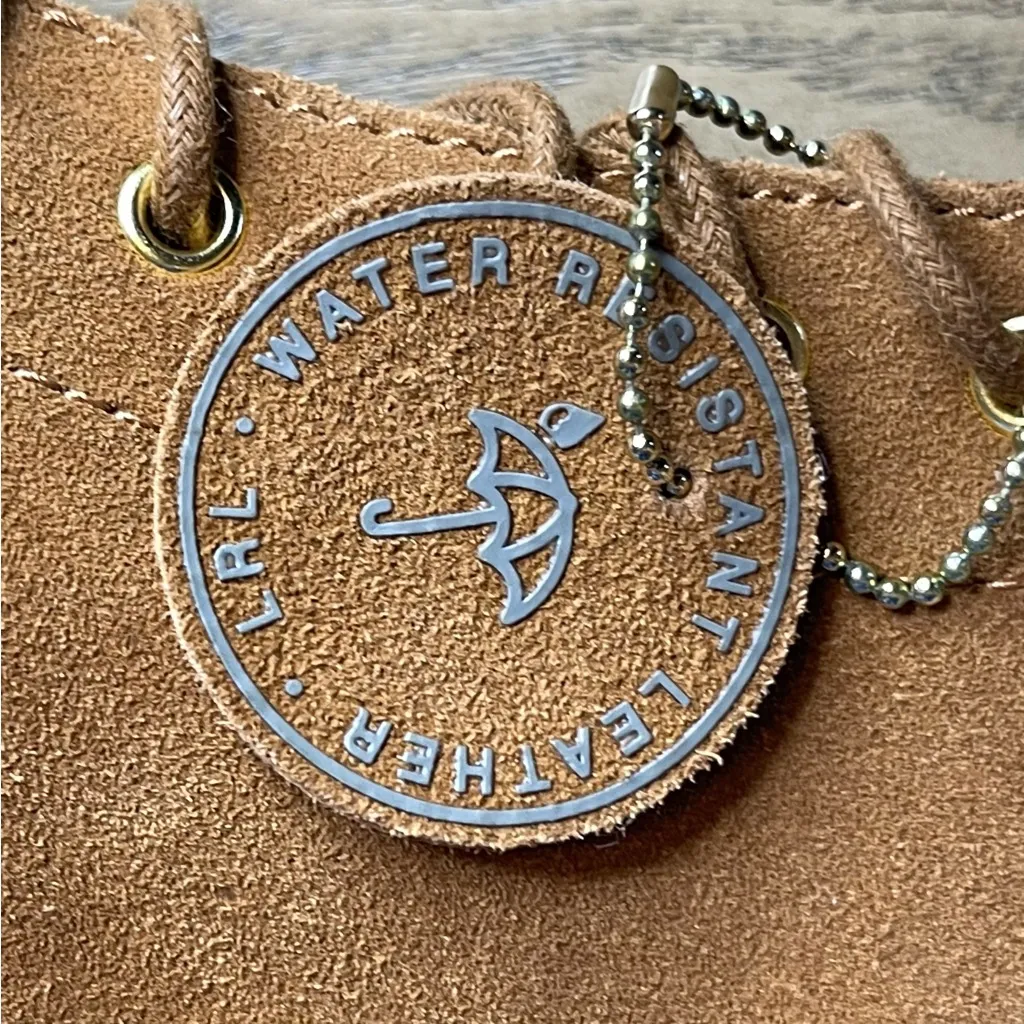 Lauren Ralph Lauren Carlee suede tan combat lace - Image 9