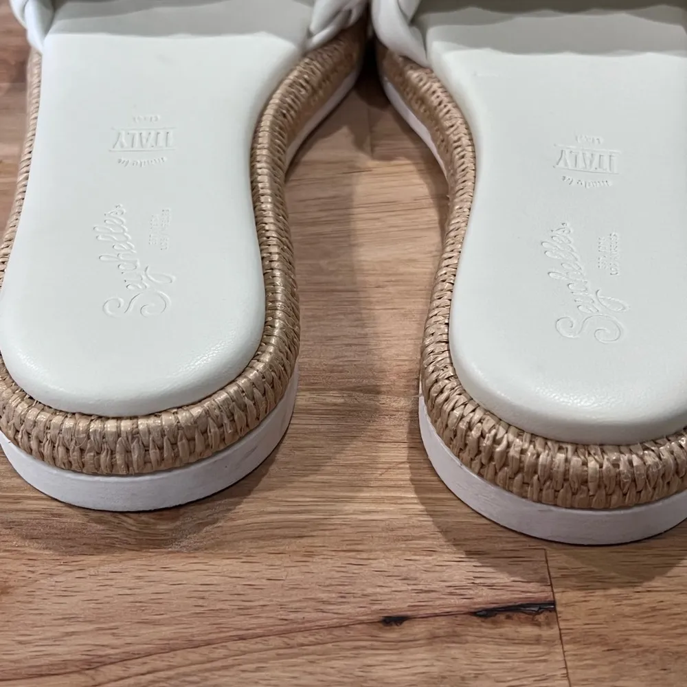 Seychelles Bellisima Slide Sandal White Women's Sz 10 Luxury Soft Leather Italy - Image 6