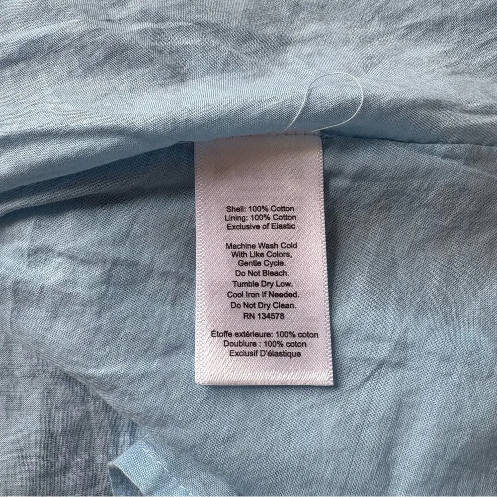 Vineyard Vines cotton blue floral tassel dress - Image 6