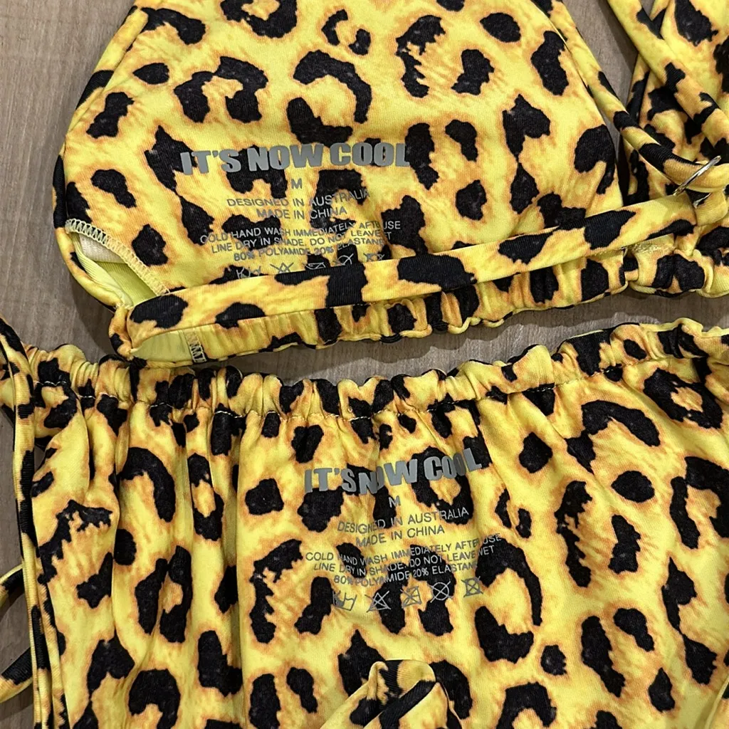 It’s Now Cool String Bikini in Jag Yellow Size M - Image 4