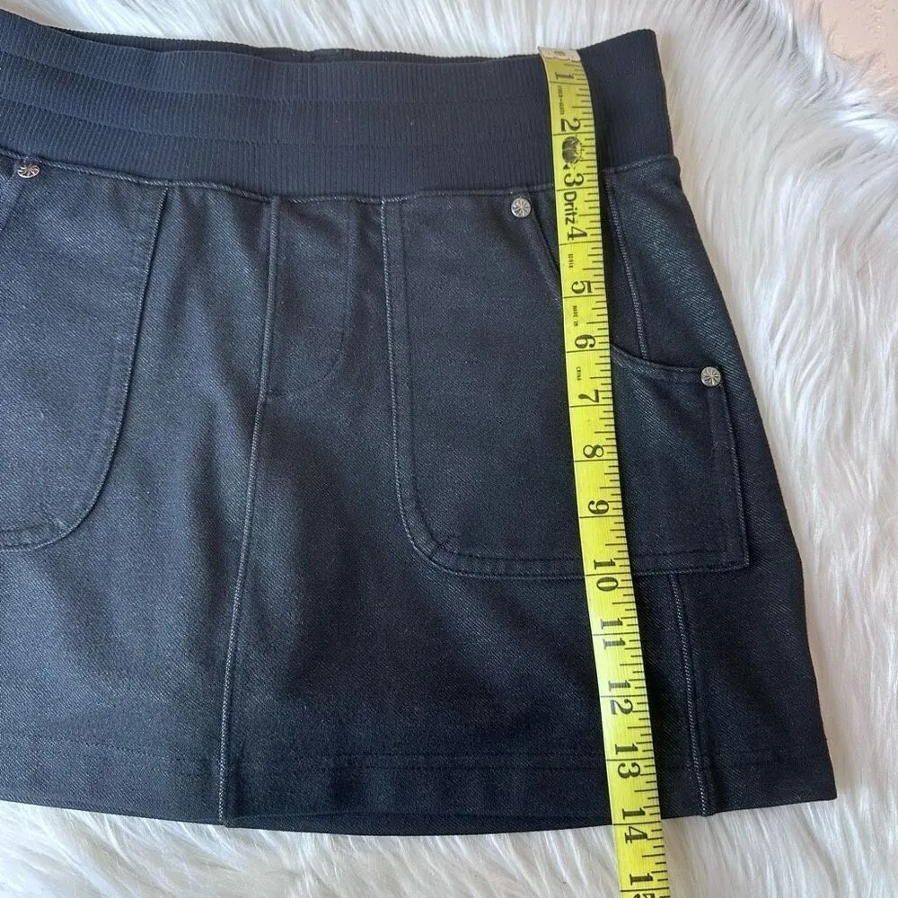Athleta North Peak Black “Denim” Skort Skirt Size XSP - Image 10