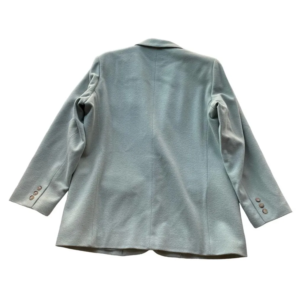 Eddie Bauer Wool Suit Blazer Jacket Sage Green Size Large NWT Office Workwear - Image 9