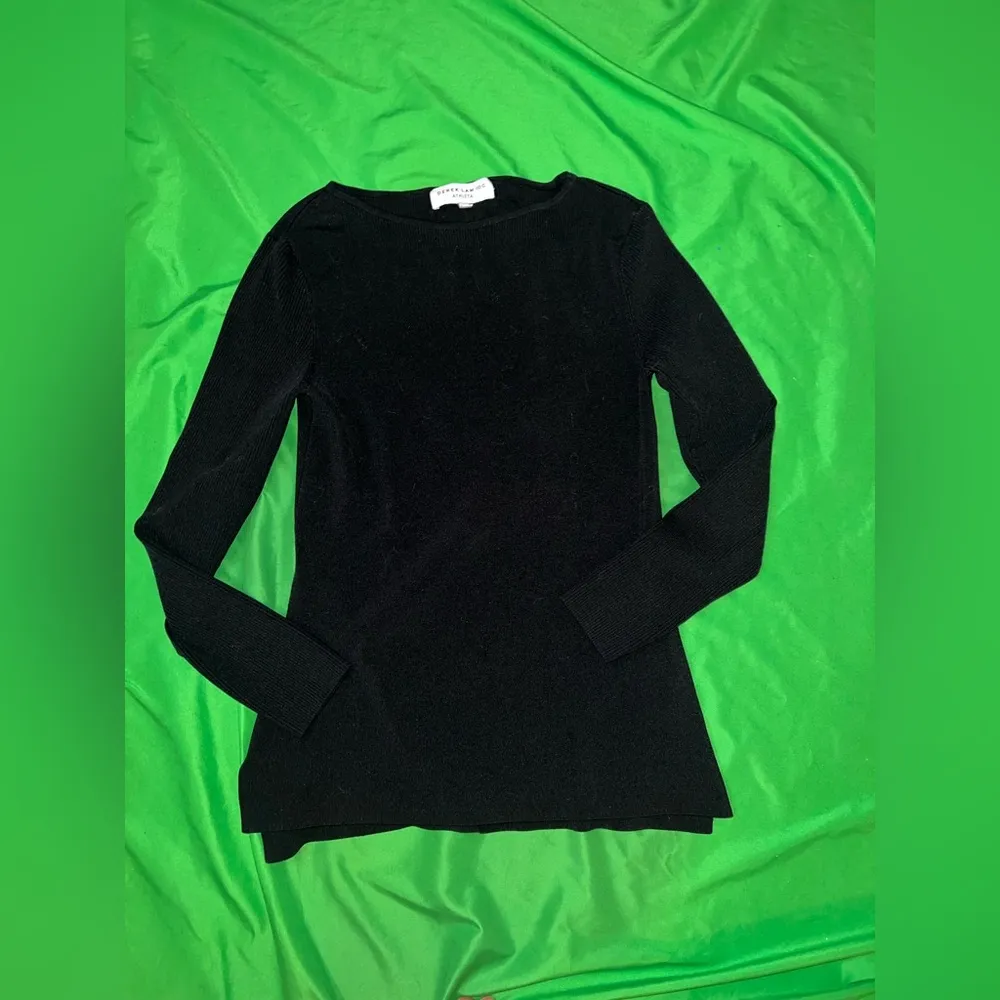 Derek Lam  10C x Athleta Black Ribbed Knit Sweater size M - Image 2