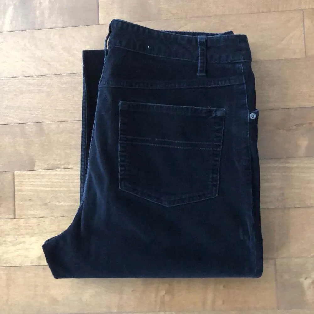 J. Jill Black Corduroy Pants stretch wide leg size 12 - Image 3