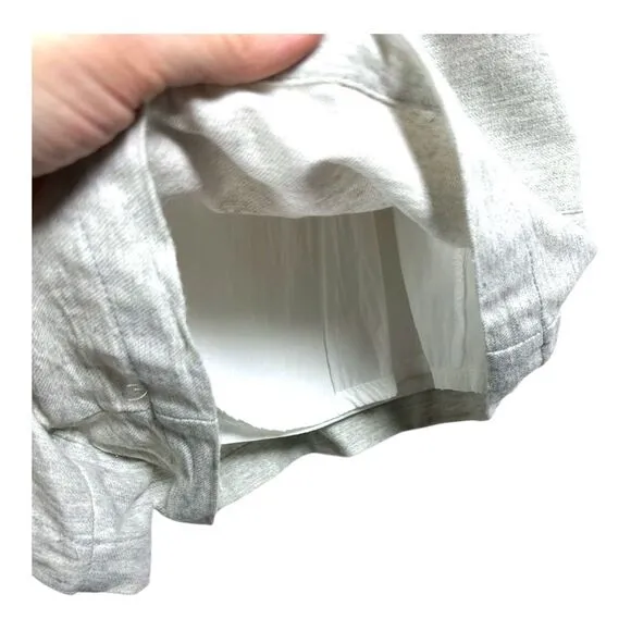 Anthropologie Eris Romper by Greylin 100% Cotton Grey‎ Belted Casual sz XS - Image 7