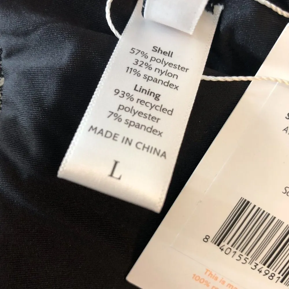 Andie Swim The Scala Bikini Top Removable Cups Strapless V Neck Snake Print L - Image 5