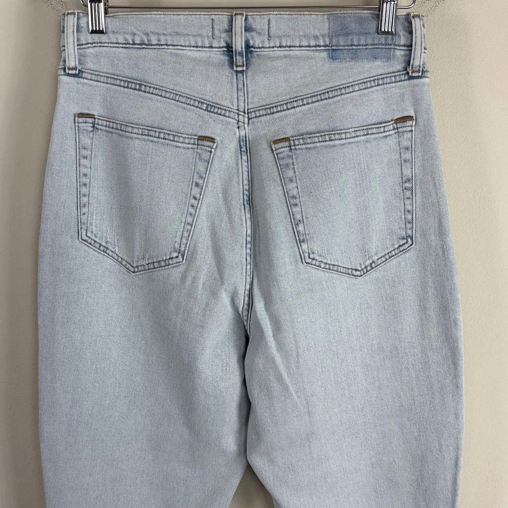 Abercrombie & Fitch Curve Love Slim Straight Ultra High Rise Ankle Slit Jeans 29 - Image 7