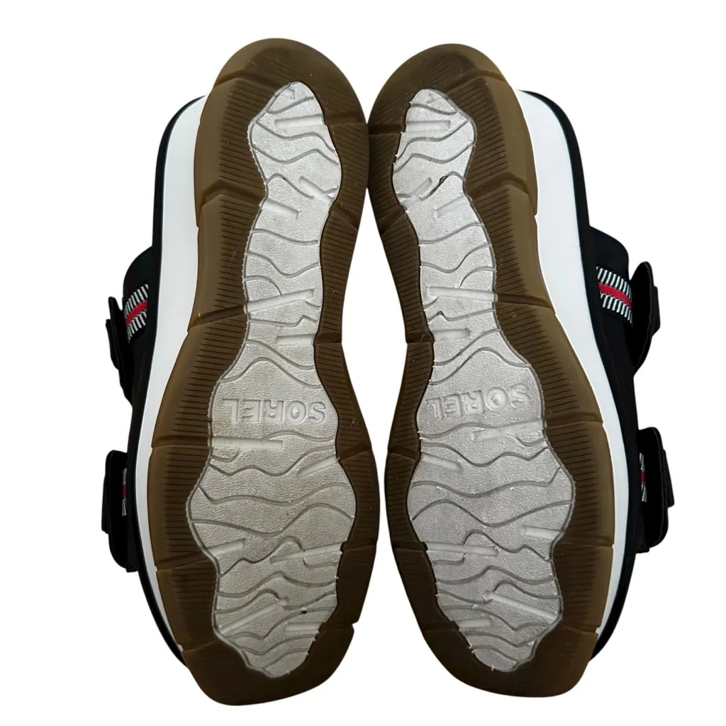 Sorel Women's Joanie III Platform Wedge Mule Slide Sandal - Size 8, Black - Image 4