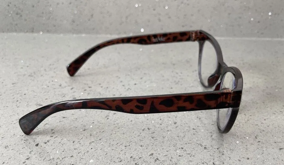 Nicole Miller NM819 Tortoise Frames ONLY round full rim Eyeglasses - Image 7