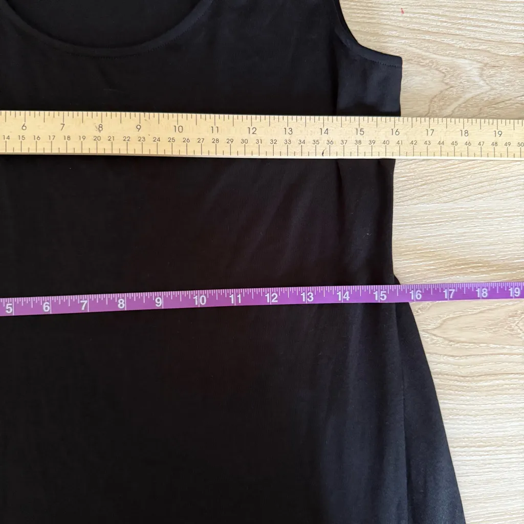 Garnet Hill XS NEW Midi Tank Dress Tencel‎ Minimal Classic - Image 8