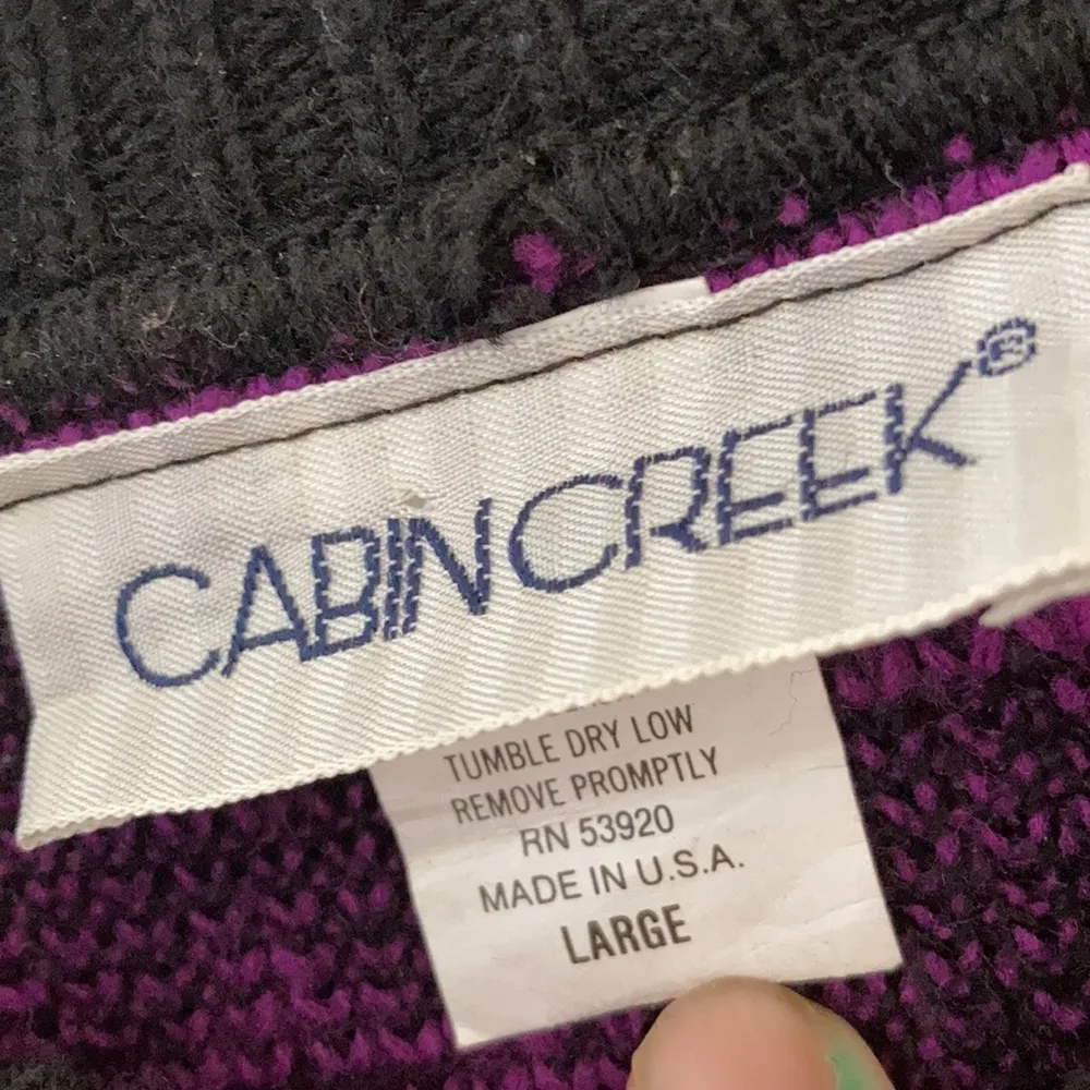 FINAL MARKDOWN Vintage cabin creek sweater large - Image 3