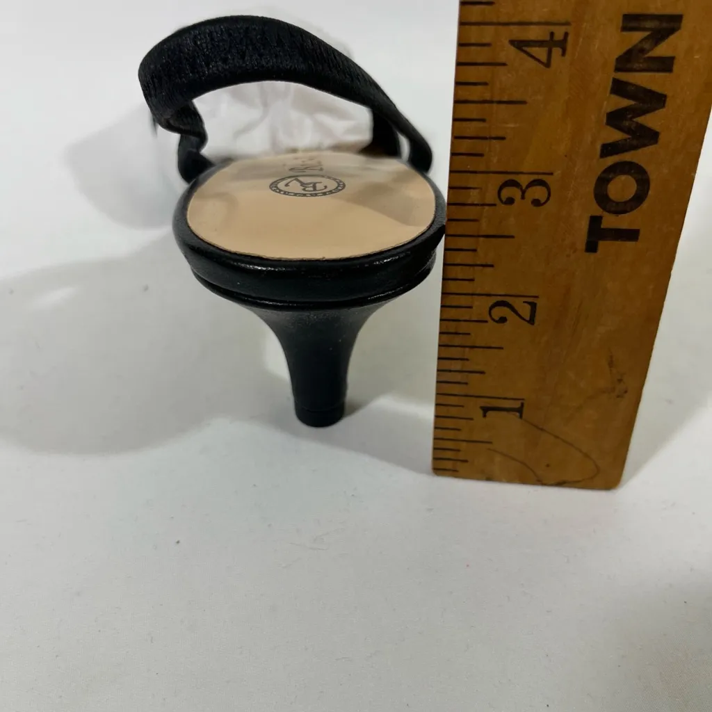 BELLA VITA LEATHER SLINGBACK SARAH KITTEN HEEL PUMP WOMENS 9W BLACK NEW IN BOX - Image 11