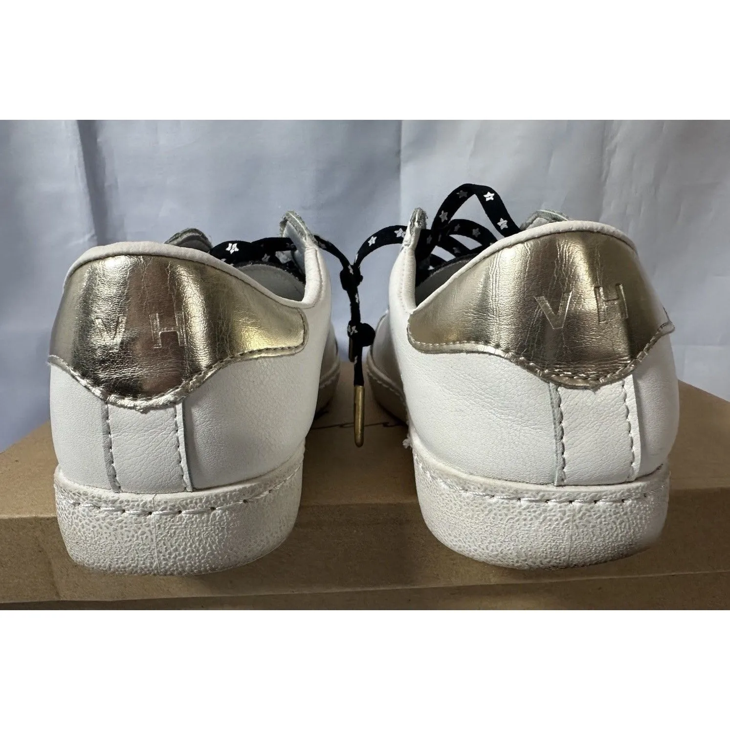 Vintage Havana Bianca Sneakers Black White Star Low Top Womens Sz 6M - Image 9