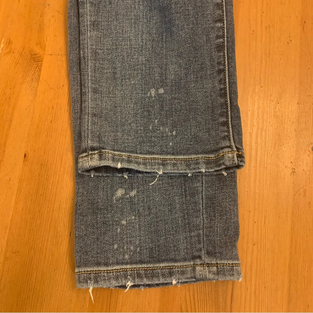 Judy Blue Boyfriend Fit Distressed Paint Splash Mid Rise Jeans Size 5/27 - Image 10