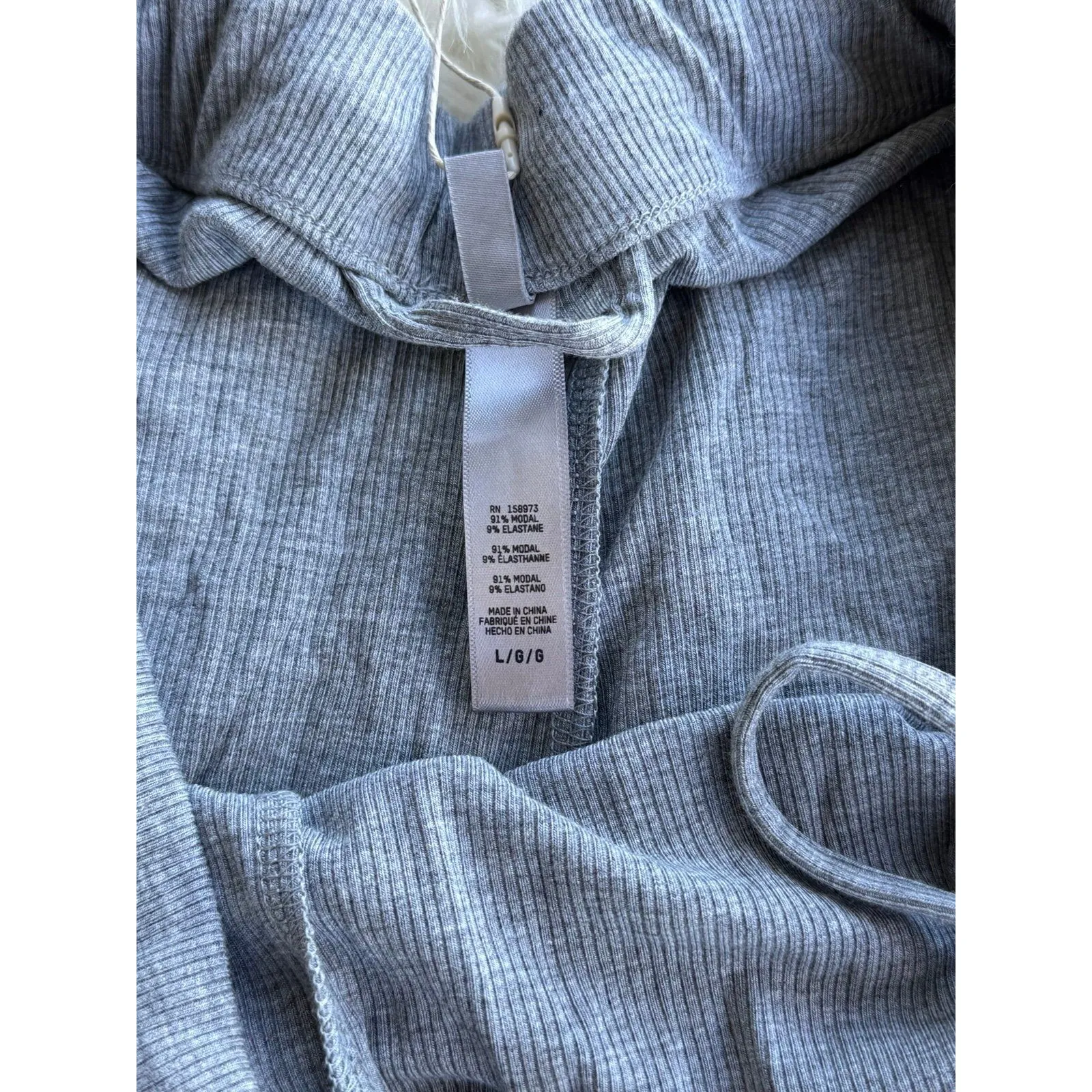 Skims Soft Lounge Pant Heather Grey Size Large - Image 9