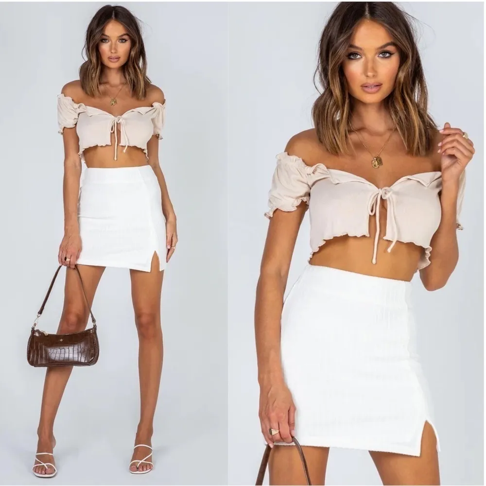 PRINCESS POLLY Human Movement White Mini Skirt - Image 2