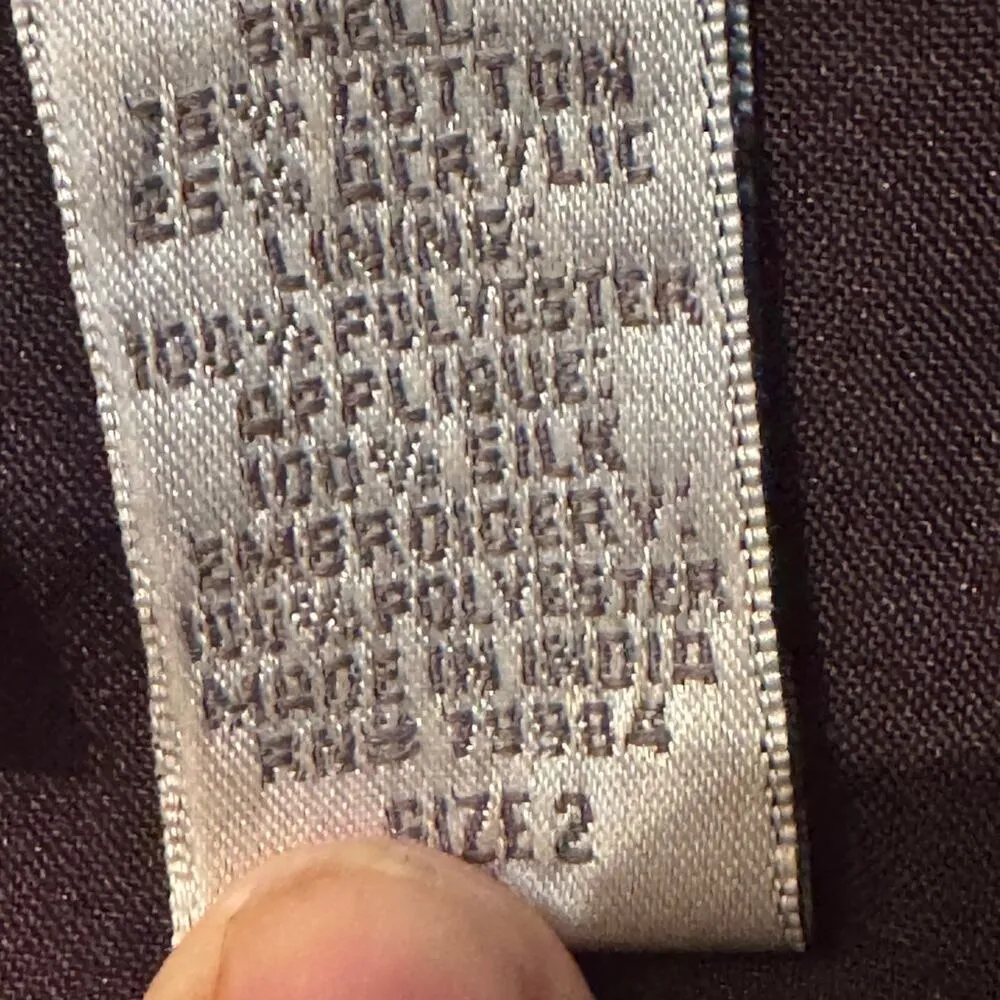 Chico's Patchwork Jacket chico's size 2 (M/L) Boxy waist length textured - Image 6