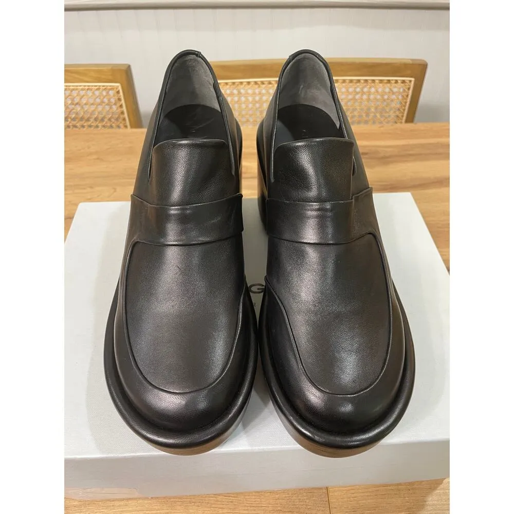 Clergerie Paris Devin Loafers Black Leather Agneau Noir Size 9.5 US 40 EU NIB - Image 5