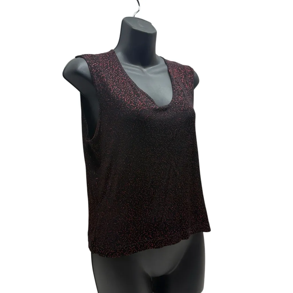 Y2K Red Sparkle Shimmer Club V - Image 5