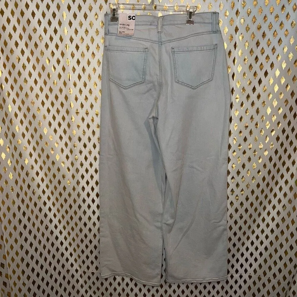NWT SO Super High Rise Wide Leg jeans size 13 31W - Image 5