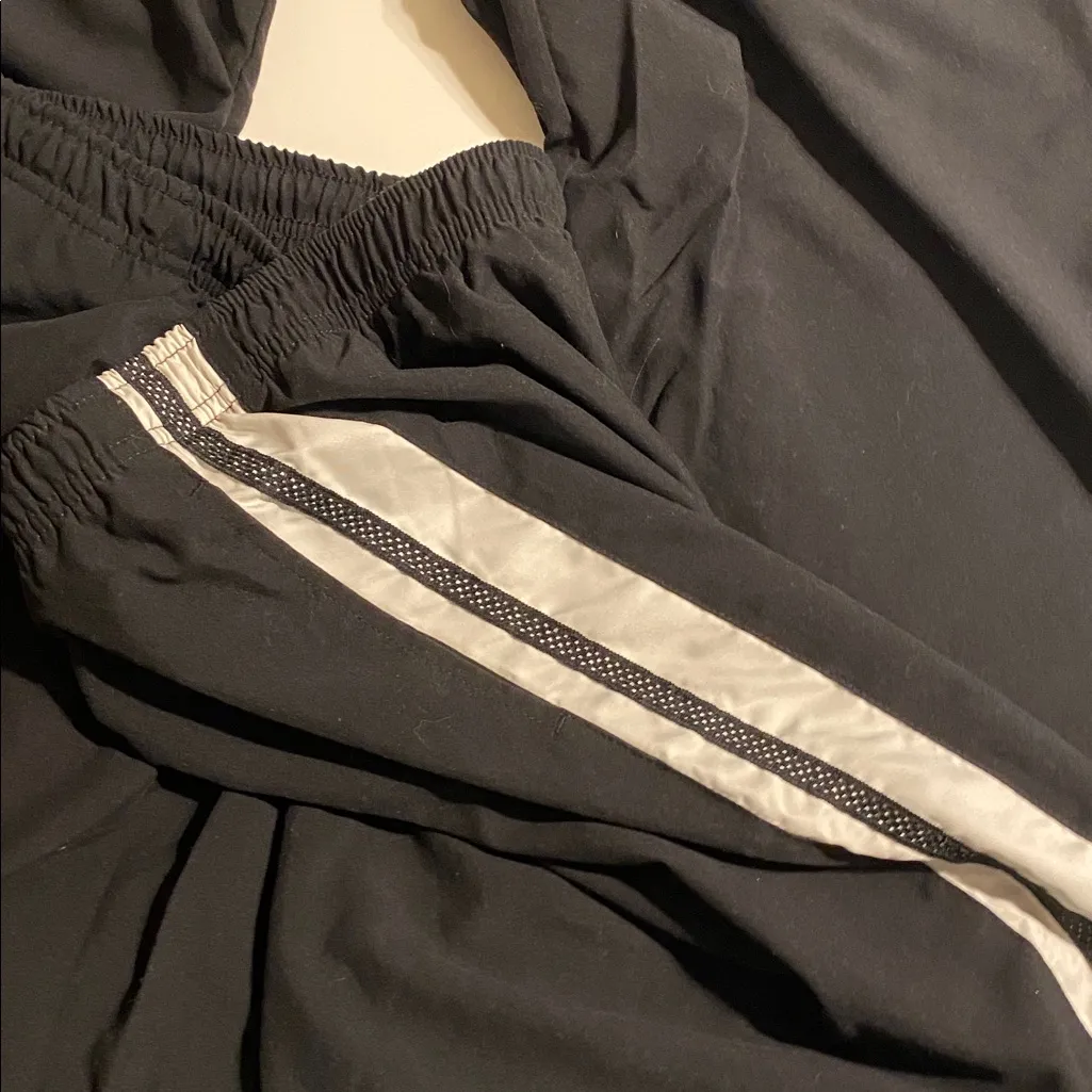 Women’s vintage Nike track pants black white striped XL 16/18 Y2K - Image 5
