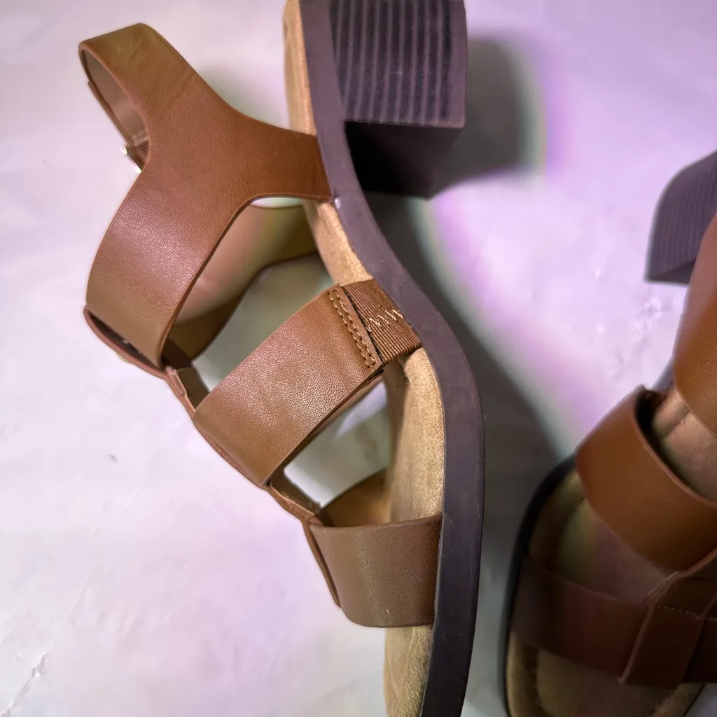 Maurices Tan Strappy Block Heel Sandals - Image 6
