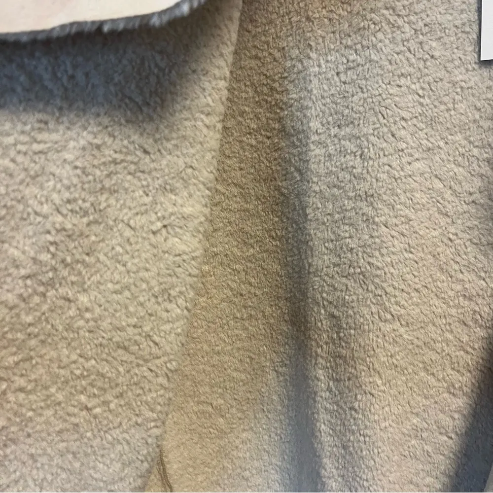 Madison & Lola Vest Faux Suede Cream Faux Shearling Vest w/ Open Front Sz 2X NWT - Image 6