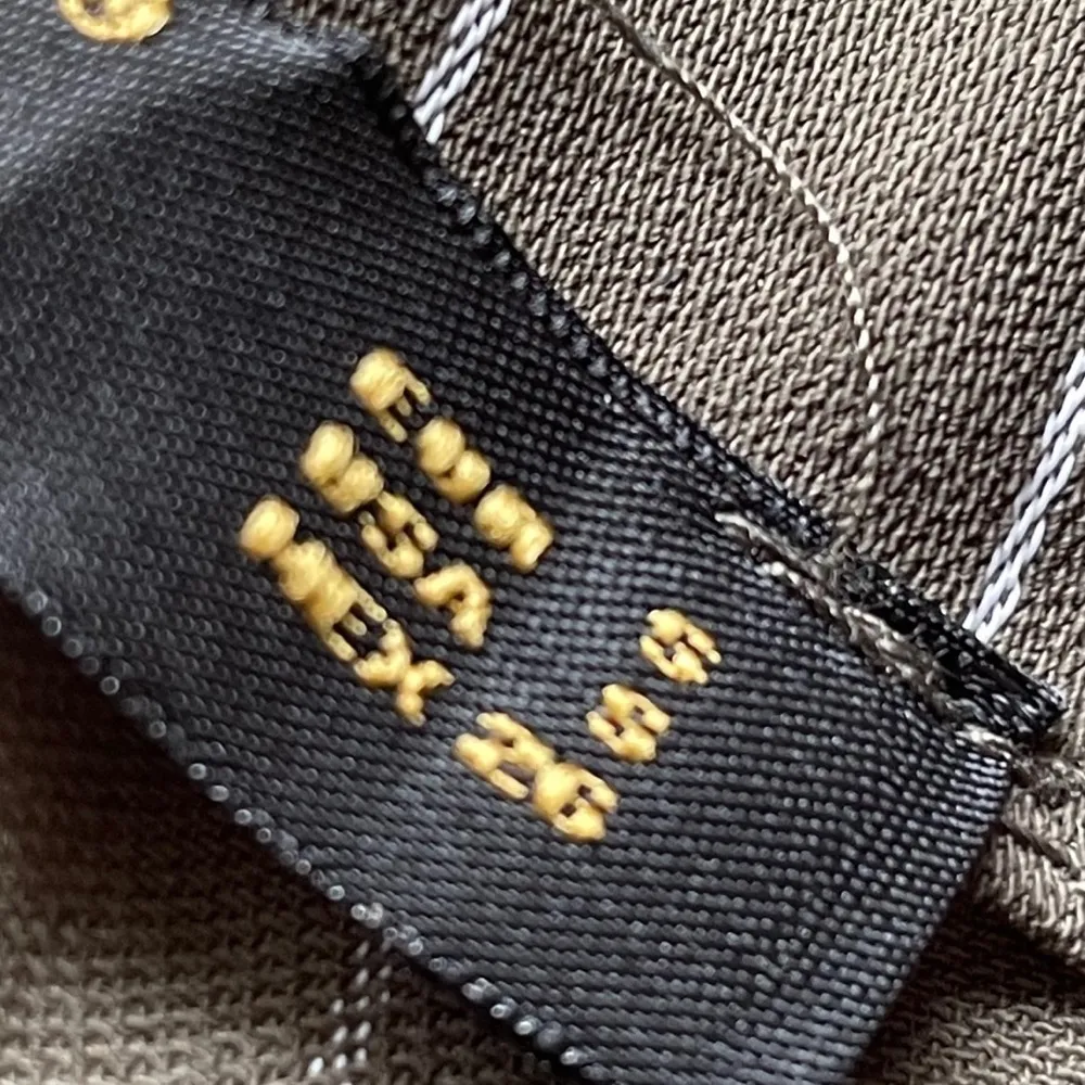 Bebe  pinstriped paper bag waist cropped pants - Image 7