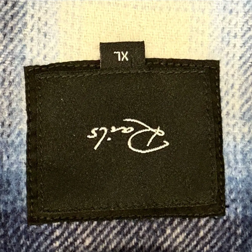 Rails Tripp Shirt Jacket XL Flannel Plaid Blue Western Shacket Cozy Country Warm - Image 8