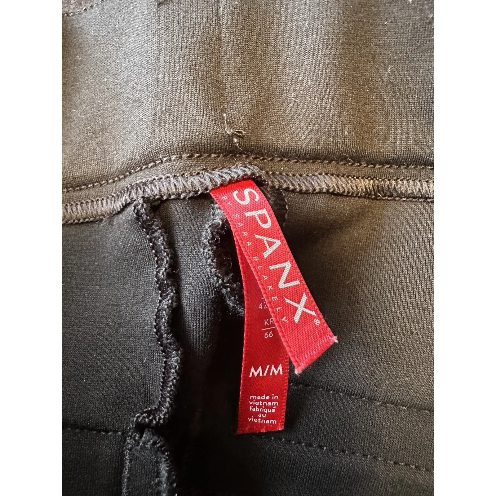 SPANX The Perfect Pant Straight Leg size Medium Black Pull‎ on - Image 3