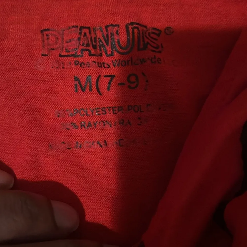 Peanuts Red and Black Cartoon Tank Top size Medium - Image 5