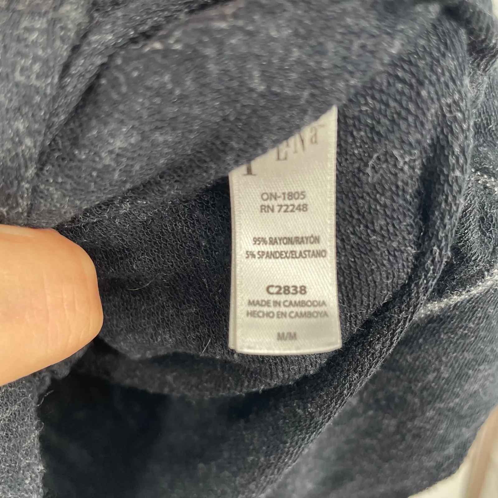 Felina Petite Gray Marled Long Sleeve Top Knit Casual Everyday Size M Size M - Image 4