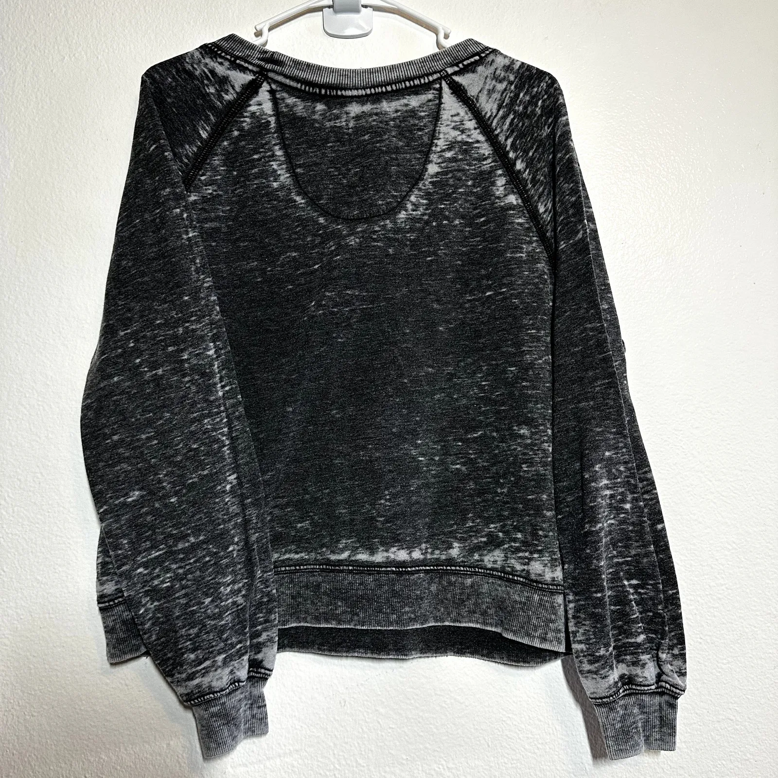 Odd People RKB Coors Banquet Rodeo Sweatshirt Burnout Acid Wash Gray XS - Image 5