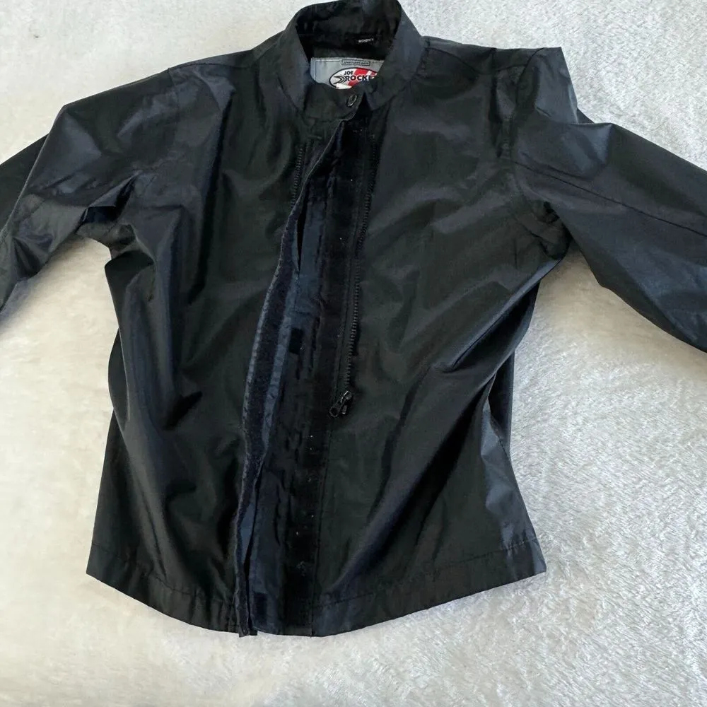 Joe Rocket Motorcycle Windbreaker Jacket Womens Sz S Black Full Zip Outdoor Moto - Image 7