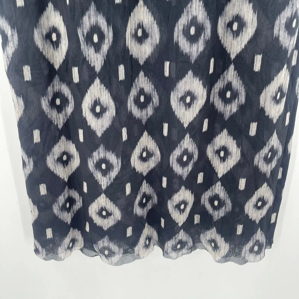 SWEET PEA Dress Size Large Maxi Long Y2000s 2K Strapless Gray Lightweight Ruffle - Image 7