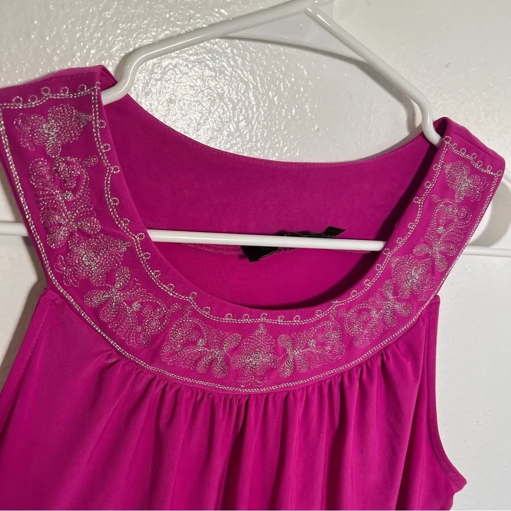 The Limited Sleeveless Blouse Magenta Pink - Image 4