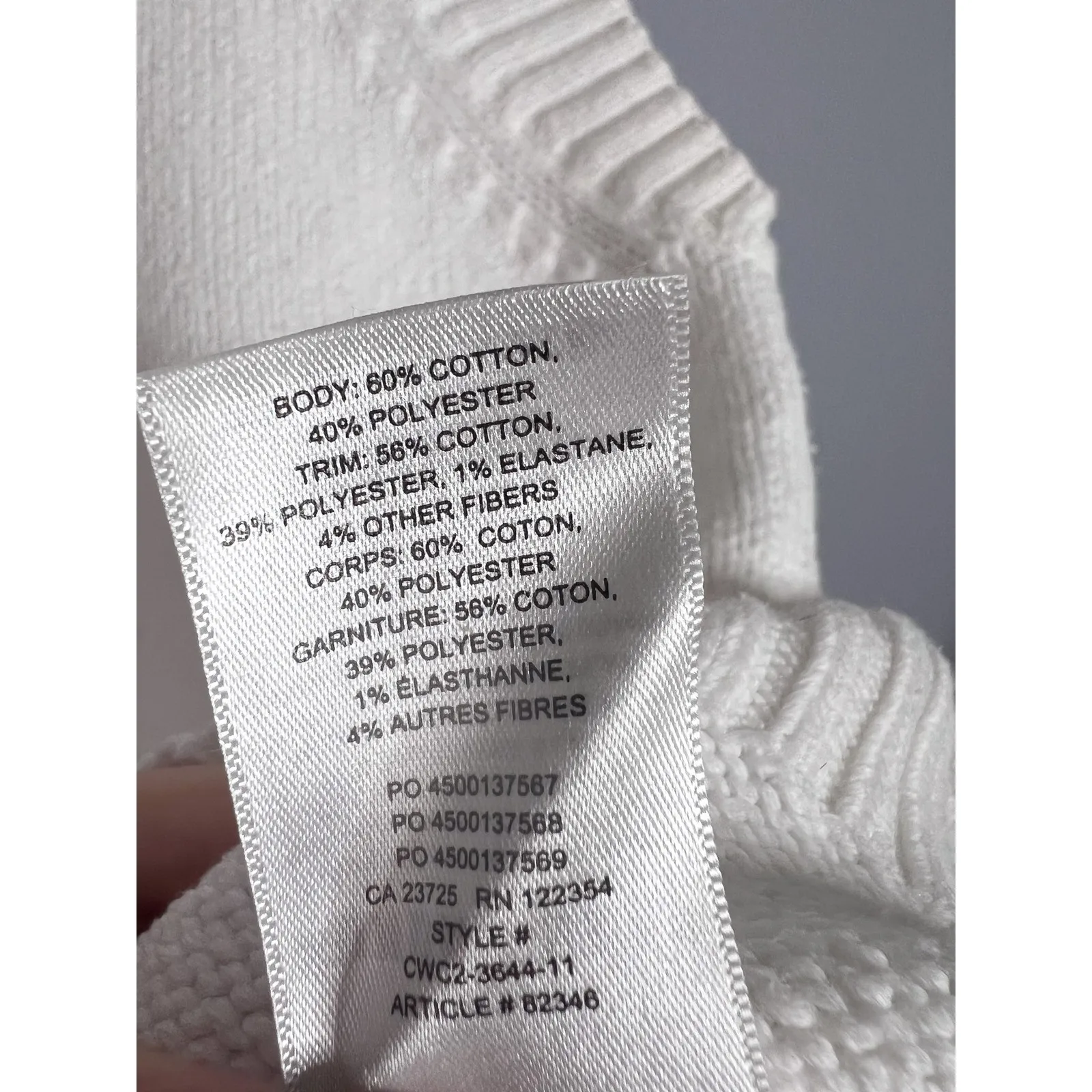 Aritzia Sunday Best Wyatt White Sweater Vest Size XS Cotton Blend - Image 4